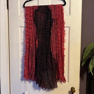 NWT Zadig and Voltaire Delta Crocco Large Scarf/Shawl